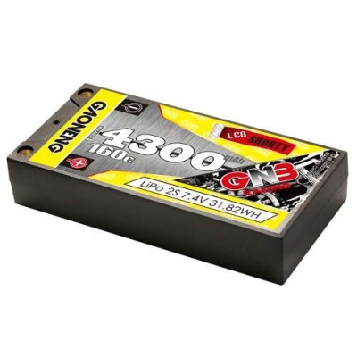 [���ܼ�] GNB43002S160i [GNB (GAONENG)] (LCG ��Ƽ) 2S 7.4V 4300mAh 160C LCG Shorty 5mm Bullet Hard Case LiPo