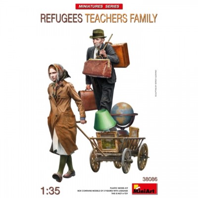 [ܼ] BE38086 [Miniart] BE38086 1/35 Refufees Teachers Family