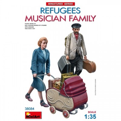 [ܼ] BE38084 [Miniart] BE38084 1/35 Refugees. Musician Family