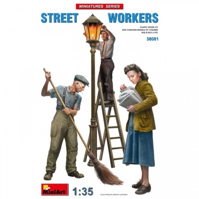 [ܼ] BE38081 [Miniart] BE38081 1/35 Street Workers