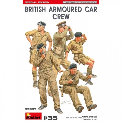 [ܼ] BE35387 [Miniart] BE35387 1/35 British Armoured Car Crew Special Edition