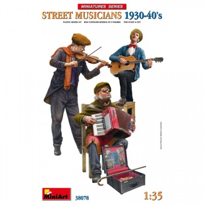 [ܼ] BE38078 [Miniart] BE38078 1/35 Street Musicians 1930-40s