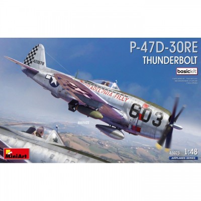 [ܼ] BE48023 [Miniart] BE48023 1/48 P-47D-30RE Thunderbolt. Basic Kit