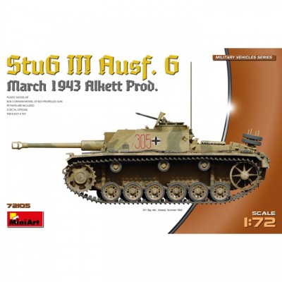 [ܼ] BE72105 [Miniart] BE72105 1/72 StuG III Ausf. G March 1943 Prod