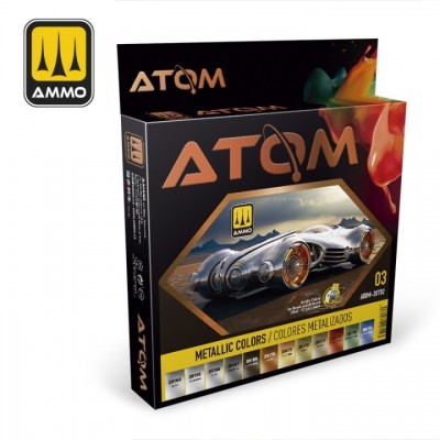 [ܼ] CG20702 [MIG AMMO] CG20702 ATOM Metallic Colors Set