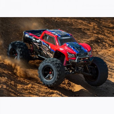 [���ܼ�] CB77096-4 Red [Traxxas] CB77096-4 Red X-MAXX 8S ESC BELTED RTR Monster Truck (���͸� & ������ ����)