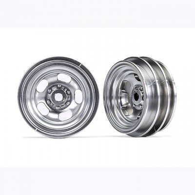 [ܼ] AX9869 [Traxxas] AX9869 Wheels, 1.0 (satin chrome) (2)