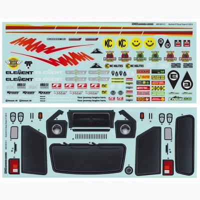[ܼ] AA41145 [TEAM ASSOCIATED] AA41145 Enduro12, Bushido Decal Sheets