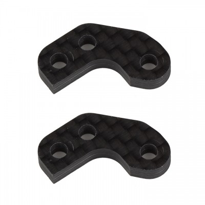 [ܼ] AA92468 [TEAM ASSOCIATED] AA92468 RC10B7 FT Caster Block Link Mount Set, -1mm, carbon fiber