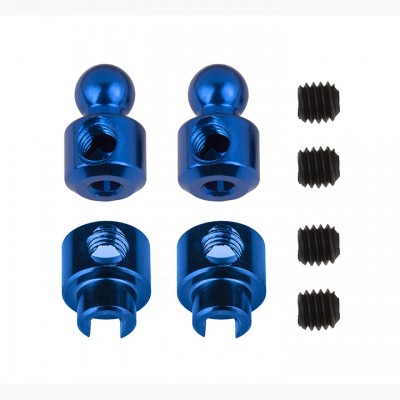 [ܼ] AA92457 [TEAM ASSOCIATED] AA92457 RC10B7 Anti-Roll Bar Hardware Set, blue aluminum