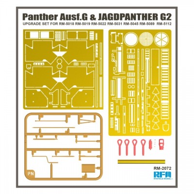[ܼ] CRM2072 [RFM] CRM2072 1/35 Panther Ausf.G & JAGDPANTHER G2 UPGRADE SET-RFM 5018/5019/5089/5112- 
