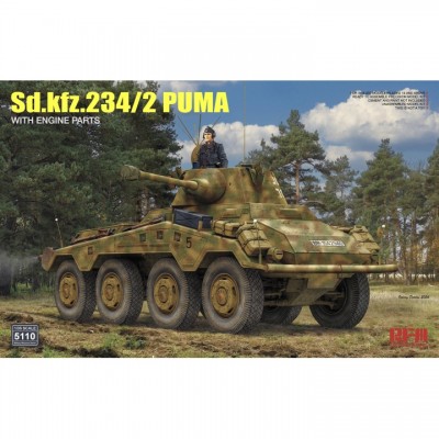 [���ܼ�] CRM5110 [RFM] CRM5110 1/35 Sd.Kfz.234/2 PUMA with Engine Parts