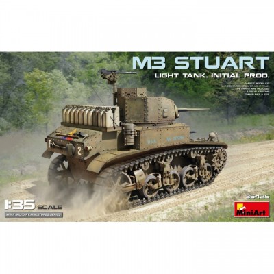 [ܼ] BE35425 [Miniart] BE35425 1/35 M3 Stuart Light Tank. Initial Prod
