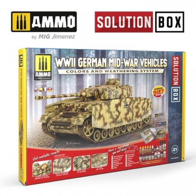 [���ܼ�] CG7727 [MIG AMMO] CG7727 SOLUTION BOX 19 &8211; WWII German Mid-War