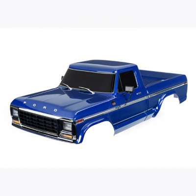 [ܼ] AX9230-BLUE [Traxxas] AX9230-BLUE Body, Ford F-150 (1979), complete, blue (painted, decals applied)