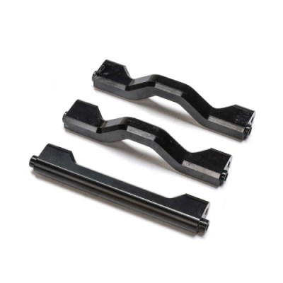 [���ܼ�] LOS241073 [TEAM LOSI] Aluminum Crossbar, Center Chassis, Black (3): TLR Tuned LMT