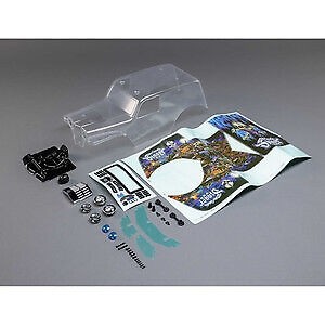 [TEAM LOSI] Body Set, Grave Digger, Clear: Mini LMT 
