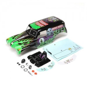 [TEAM LOSI] Body Set, Grave Digger, Painted: Mini LMT 