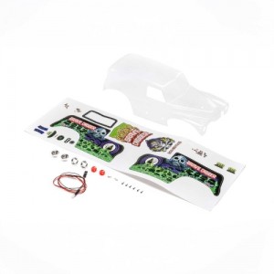 [TEAM LOSI] Body Set, Grave Digger, Clear: Mini LMT 