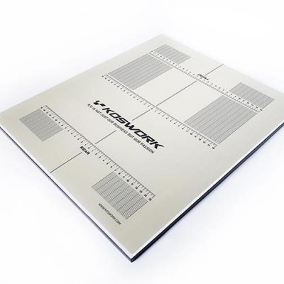 [ܼ] KOS18005SET [KOSWORK] 1/10 & 1/8 Buggy & On-Road Car Extra Lightweight Pit Setup Board 400x480mm (w/Plastic Decal)