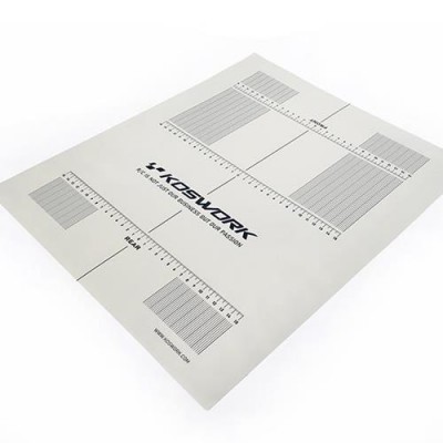 [ܼ] KOS18011 [KOSWORK] 390x470mm Plastic Decal (for 1/10 & 1/8 Buggy & On-Road Car Setup Board)