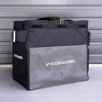 [ܼ] KOS32205V2 [KOSWORK] 1/8 & 1/10 Pit Bag V2 Cardboard Box Frame Version (Top Open design, w/KOS32120-510BK Lid)