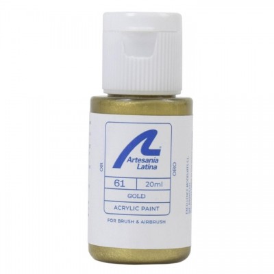 [ܼ] BA27761 [Artesania-Latina] BA27761 Water-Based Paint: Gold (20 ml)