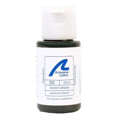 [ܼ] BA27755 [Artesania-Latina] BA27755 Water-Based Paint: Night Green (20 ml)