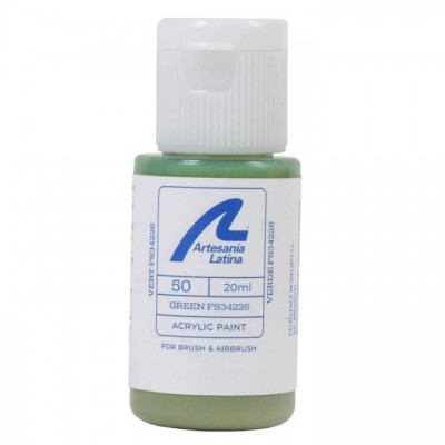 [ܼ] BA27750 [Artesania-Latina] BA27750 Water-Based Paint: Green FS34226 (20 ml)