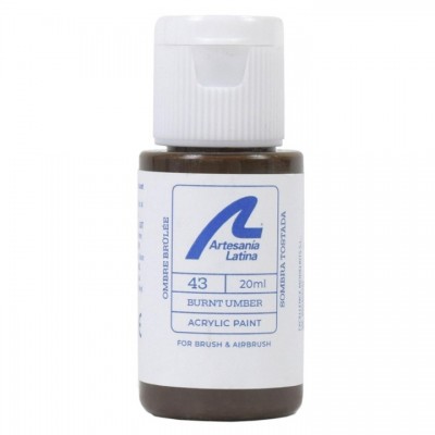 [ܼ] BA27743 [Artesania-Latina] BA27743 Water-Based Paint: Burnt Umber (20 ml)