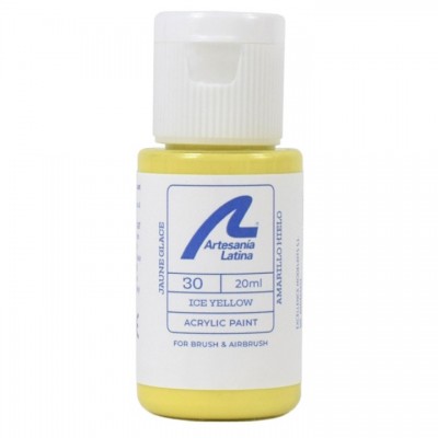 [ܼ] BA27730 [Artesania-Latina] BA27730 Water-Based Paint: Ice Yellow (20 ml)