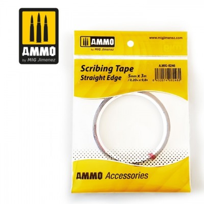 [ܼ] CG8246 [MIG AMMO] CG8246 Scribing Tape - Straight Edge - 5mm x 3M