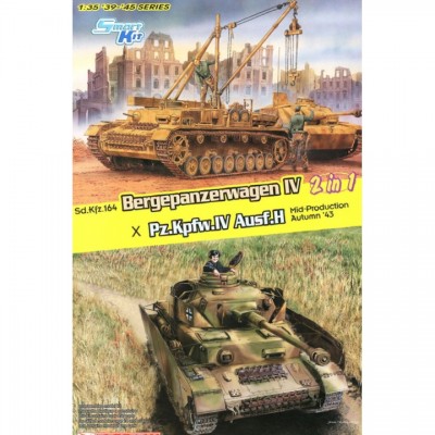 [ܼ] BD6951 [Dragon] BD6951 1/35 Sd.Kfz.164 Bergepantherwagen IV 2 in 1 Pz.Kpfw.IV Ausf.H Mid-Production Autumn 43