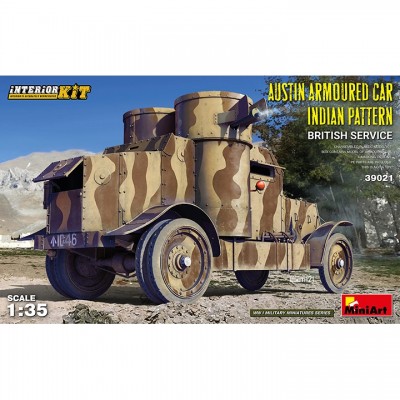[ܼ] BE39021 [Miniart] BE39021 1/35 Austin Armoured Car Indian Pattern British Service Interior Kit