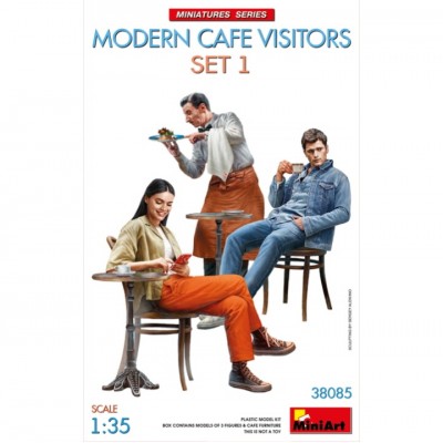 [ܼ] BE38085 [Miniart] BE38085 1/35 Modern Cafe Visitors Set 1