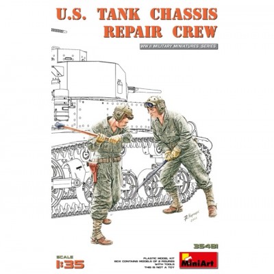 [ܼ] BE35481 [Miniart] BE35481 1/35 U.S.Tank Chassis Repair Crew