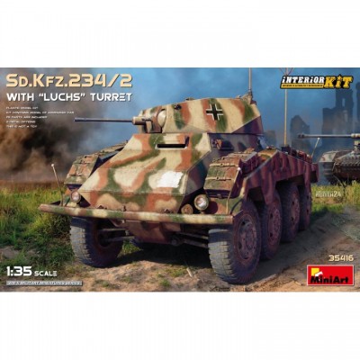 [ܼ] BE35416 [Miniart] BE35416 1/35 Sd.Kfz.234/2 with Luchs Turret Interior kit