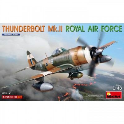 [ܼ] BE48012 [Miniart] BE48012 1/48 Thunderbolt Mk.II. Royal Air Force Advanced Kit