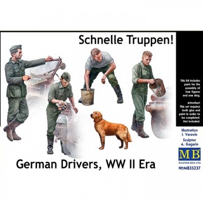[ܼ] CM35237 [MasterBox] CM35237 1/35 Schnelle Truppen. German Drivers, WW II Era