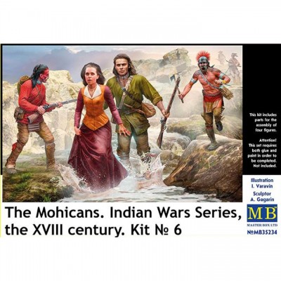 [ܼ] CM35234 [MasterBox] CM35234 1/35 The Mohicans Indian Wars Series the XVIII century.Kit No 6