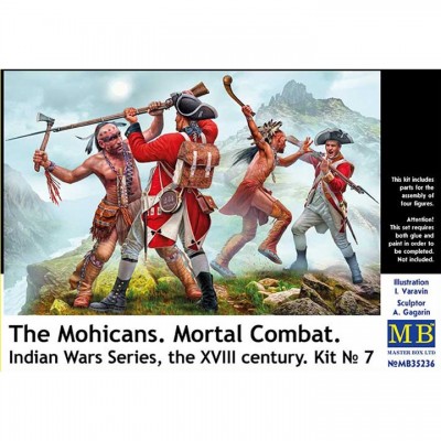 [ܼ] CM35236 [MasterBox] CM35236 1/35 The Mohicans Mortal Combat Indian Wars Series the XVIII century Kit No 7