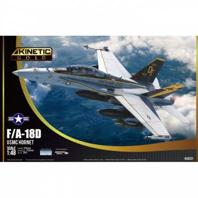 [ܼ] CNK48121 [Kinetic] CNK48121 1/48 F/A-18D Hornet USMC VMFA-242 BATS FINALE