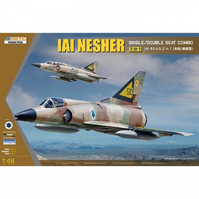 [ܼ] CNK48056 [Kinetic] CNK48056 1/48 IAI Nesher Single/Double Seat Combo (2-in-1)
