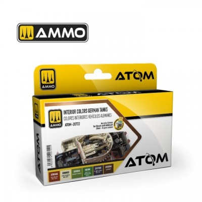 [ܼ] CG20722 [MIG AMMO] CG20722 ATOM Interior colors German Tanks Set