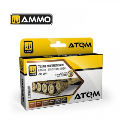 [ܼ] CG20721 [MIG AMMO] CG20721 ATOM Tyres and Rubber Rusty Tracks Set