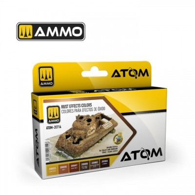 [ܼ] CG20714 [MIG AMMO] CG20714 ATOM Rust Effects Colors Set