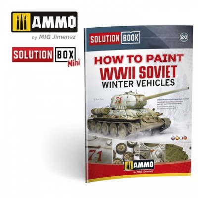 [ܼ] CG6603 [MIG AMMO] CG6603 SOLUTION BOOK 20-How to Paint WWII Soviet Winter Vehicles-English,Spanish,France,Deutsch