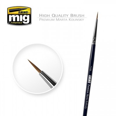 [ܼ] CG8601 [MIG AMMO] CG8601 2/0 Premium Marta Kolinsky Round Brush