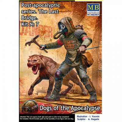 [���ܼ�] CM24079 [MasterBox] CM24079 1/24 Post-apocalyptic series. The Last Bridge. Kit No. 7. Dogs of the Apocalypse
