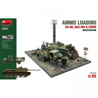 [ܼ] BE36071 [Miniart] BE36071 1/35 Ammo Loading (SU-85,GAZ-MM & Crew)-Big Set